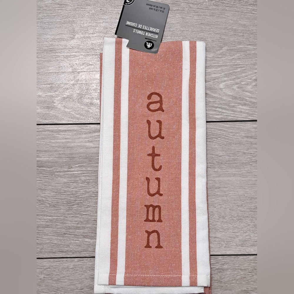 Brand New Hometrends 2pc Autumn Themed Kitchen Towel